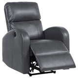 Grant - Upholstered Power Recliner Chair Dark Gray by Coaster Fine Furniture | Bel Furniture