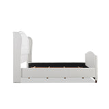 Marcella - Upholstered Shelter Headboard Bed Set by Jennifer Taylor Home | Bel Furniture