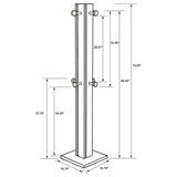 Rikkie - Coat Rack And Mirror - Walnut by Coaster Fine Furniture | Bel Furniture