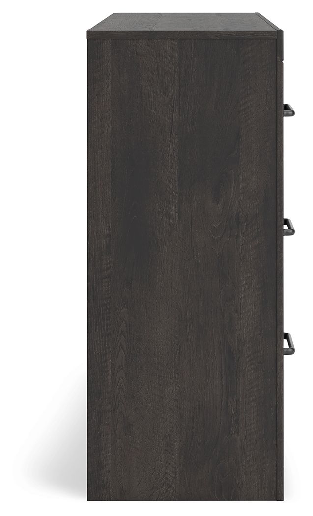 Hollivern - Dark Gray - Six Drawer Dresser - Dressers | Bel Furniture