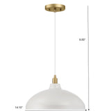 Astral - Single Light Pendant Lamp For Entrance Kitchen Island - Gold / White