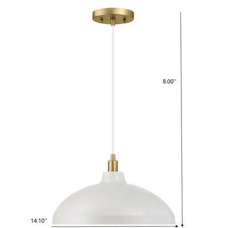 Astral - Single Light Pendant Lamp For Entrance Kitchen Island - Gold / White - view 3