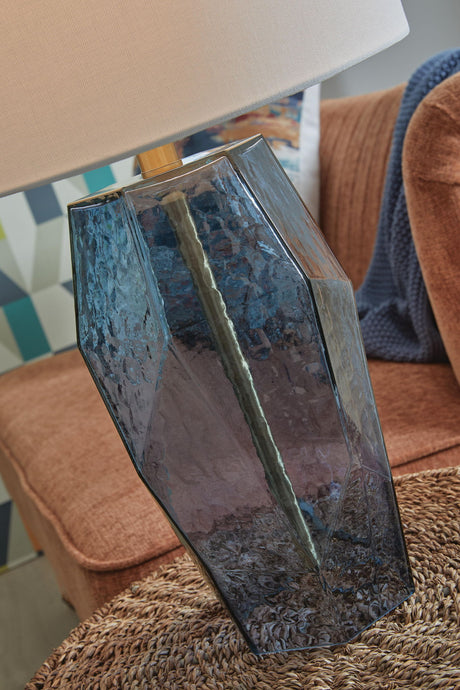 Tallow - Glass Table Lamp - Blue - view 3