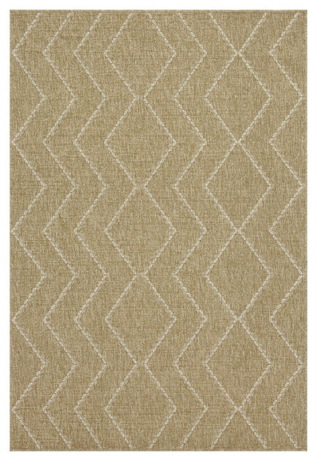 Earth - Indoor / Outdoor Area Rug - Jute / White Light Brown by Icona Home Decor | Bel Furniture