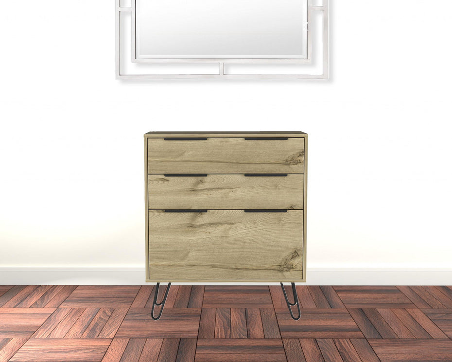 Three Drawer Dresser - Light Oak