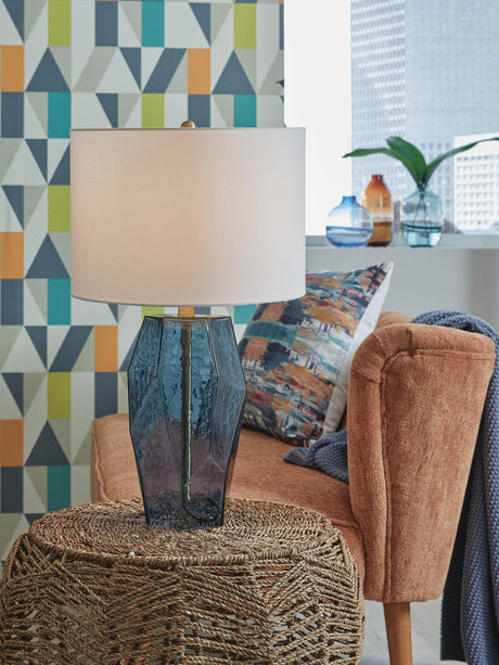 Tallow - Glass Table Lamp - Blue - view 4