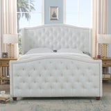Marcella - Upholstered Shelter Headboard Bed Set by Jennifer Taylor Home | Bel Furniture