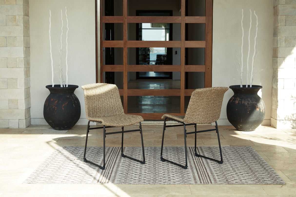 Amaris - Brown / Black - Chair (Set of 2) by Signature Design by Ashley® | Bel Furniture