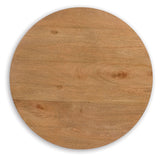 Kristiland - Light Brown - Round End Table by Signature Design by Ashley® | Bel Furniture