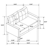 Bowen II - Upholstered Track Arm Loveseat