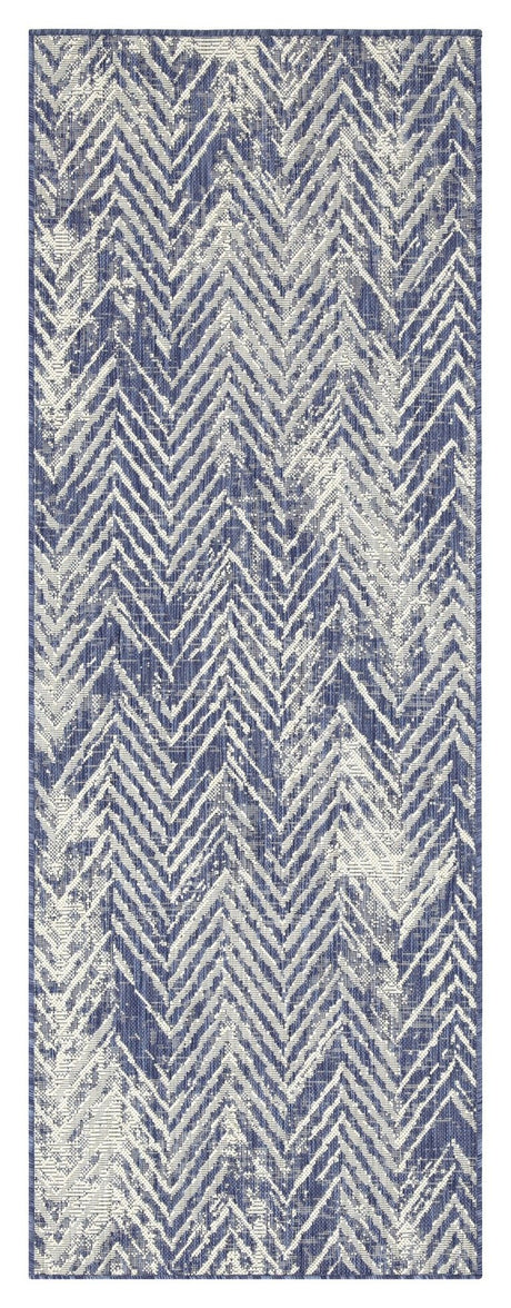 Sunshine - 2'7" X 7'3" Indoor / Outdoor, Area Rug Polypropylene Blue by Icona Home Decor | Bel Furniture