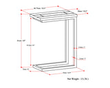 Skyler - C Side Table - Light Brown