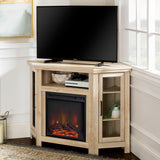 Classic Glass Door Fireplace TV Stand For Tvs Up To 55" by Walker Edison | Bel Furniture