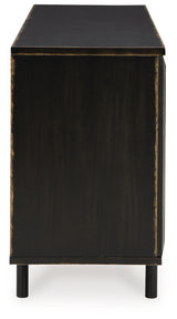 Fair Ridge - Distressed Black - Accent Cabinet by Signature Design by Ashley® | Bel Furniture