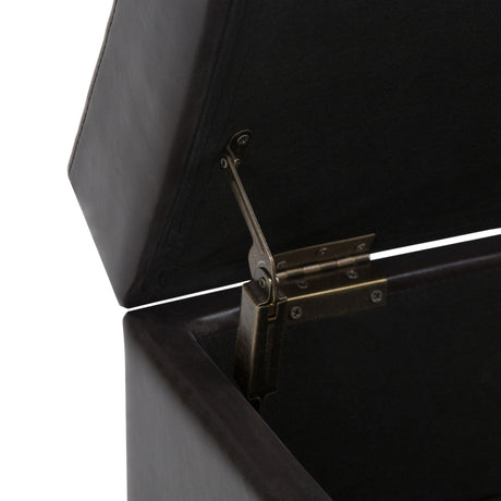 Oregon - Contemporary Storage Ottoman Bench With Tray - view 17