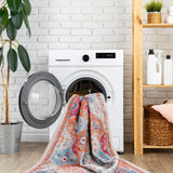 Maval - 8' X 10' Washable Area Rug - Cream