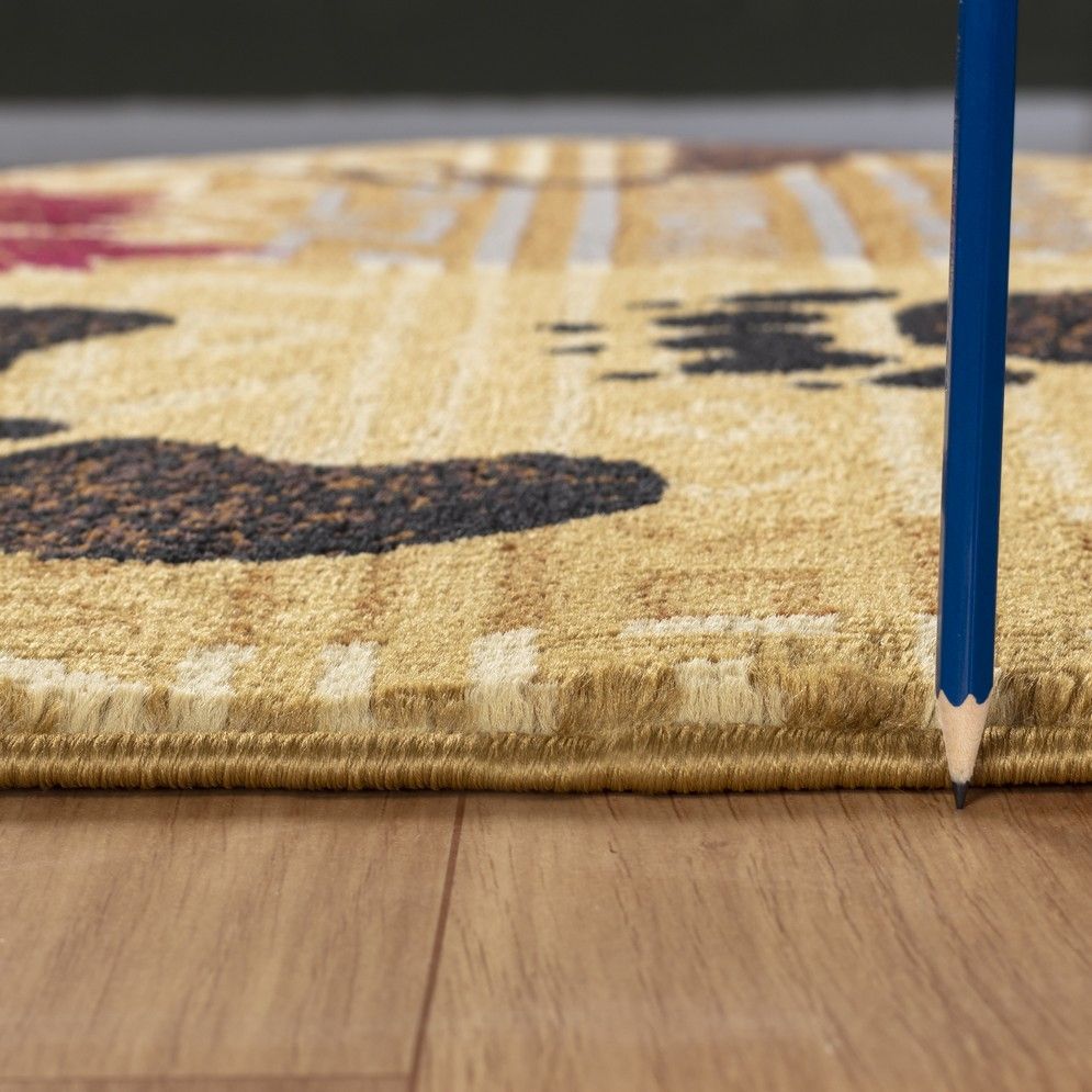 Nature's Nest - 5'3" X 7'3" Polypropylene, Lodge Area Rug - Multi / Beige by Icona Home Decor | Bel Furniture
