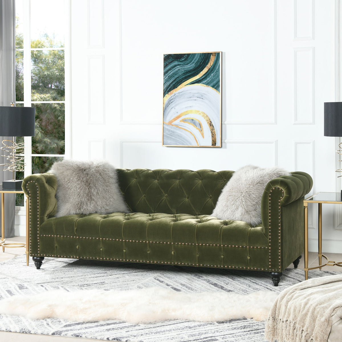 Alto - Tufted Chesterfield Sofa by Jennifer Taylor Home | Bel Furniture