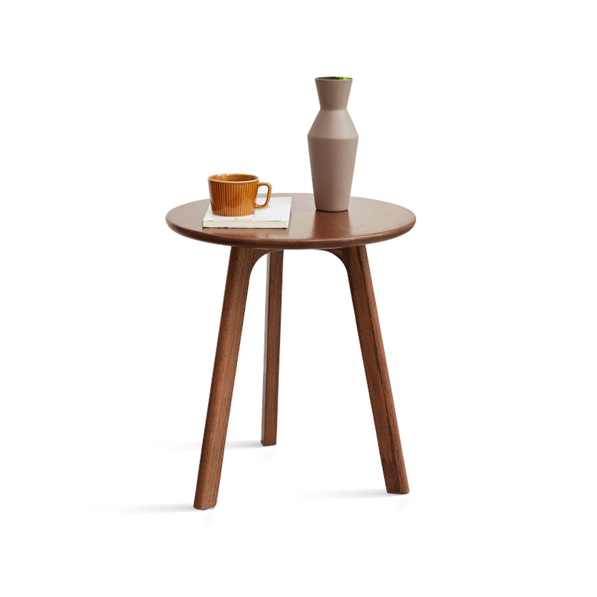 Round Small End Table, Side Table For Bedroom & Balcony