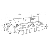 Pastrana - Upholstered Sleeper Sectional Sofa