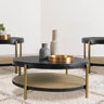 Arini - Round Coffee And End Table Set Black 3 Pc. Coffee Table, 2 End Tables by Coaster Fine Furniture | Bel Furniture