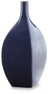 Abtinson - Vase Blue 7"W x 5"D x 12"H by Signature Design by Ashley® | Bel Furniture