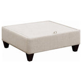 Mcloughlin - Upholstered Sloped Arm Sectional Sofa - Platinum