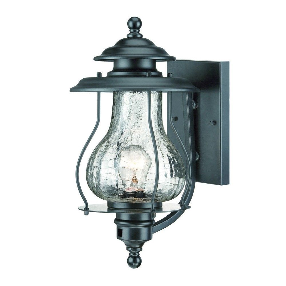 Oil Lantern Wall Light - Matte Black