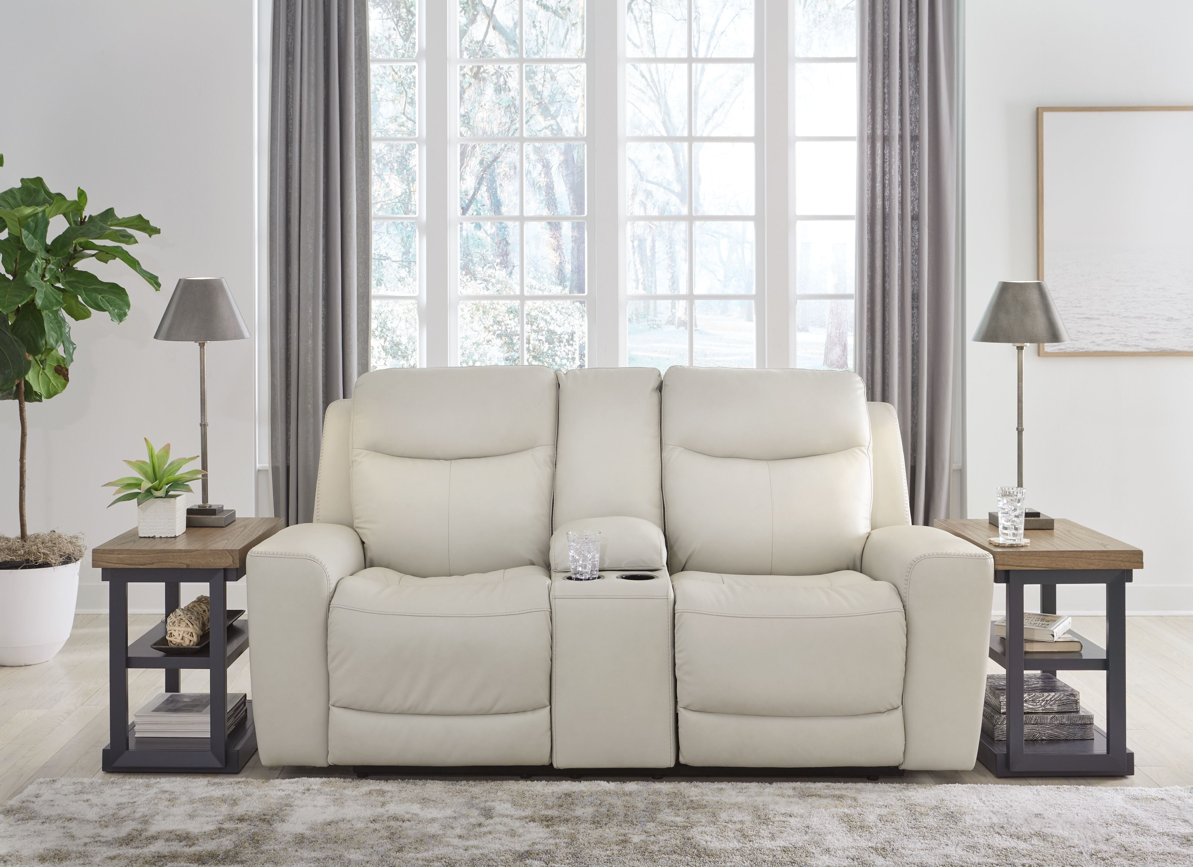 Mindanao - Coconut - 3 Pc. - Power Reclining Sofa, Power Reclining Loveseat With Console, Power Recliner