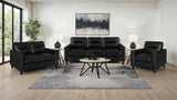 Scotland - Faux Leather Upholstered Sofa Set