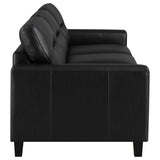 Scotland - Faux Leather Upholstered Track Arm Sofa