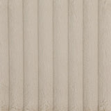 Ellorie - Upholstered Channel Back Curved Sofa - Beige