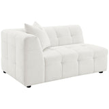 Everly Boucle Upholstered Extra Long Sofa Off White