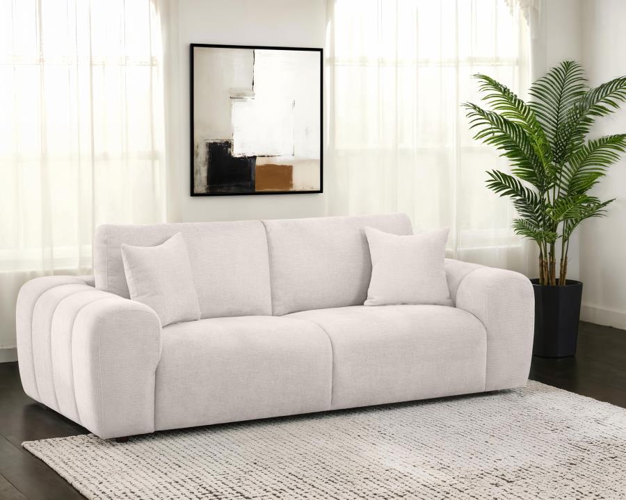 Burnett - Chenille Upholstered Wide Arm Sofa