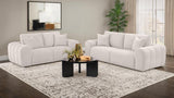 Burnett - Chenille Upholstered Wide Arm Loveseat
