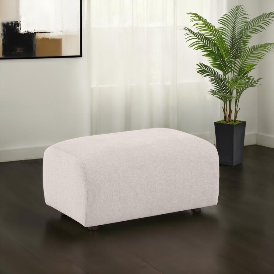 Burnett - Chenille Upholstered Ottoman