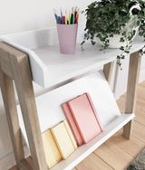 Blariden - White / Tan - Small Bookcase by Signature Design by Ashley® | Bel Furniture
