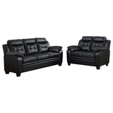 Finley - Upholstered Padded Arm Tufted Sofa Set