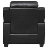 Finley - Upholstered Padded Arm Tufted Accent Chair - Black