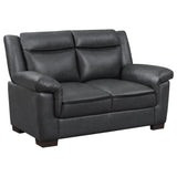 Arabella - Upholstered Padded Arm Loveseat - Gray