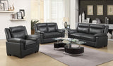 Arabella - Upholstered Padded Arm Loveseat - Gray