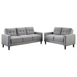 Bowen - Upholstered Track Arm Tufted Sofa Set