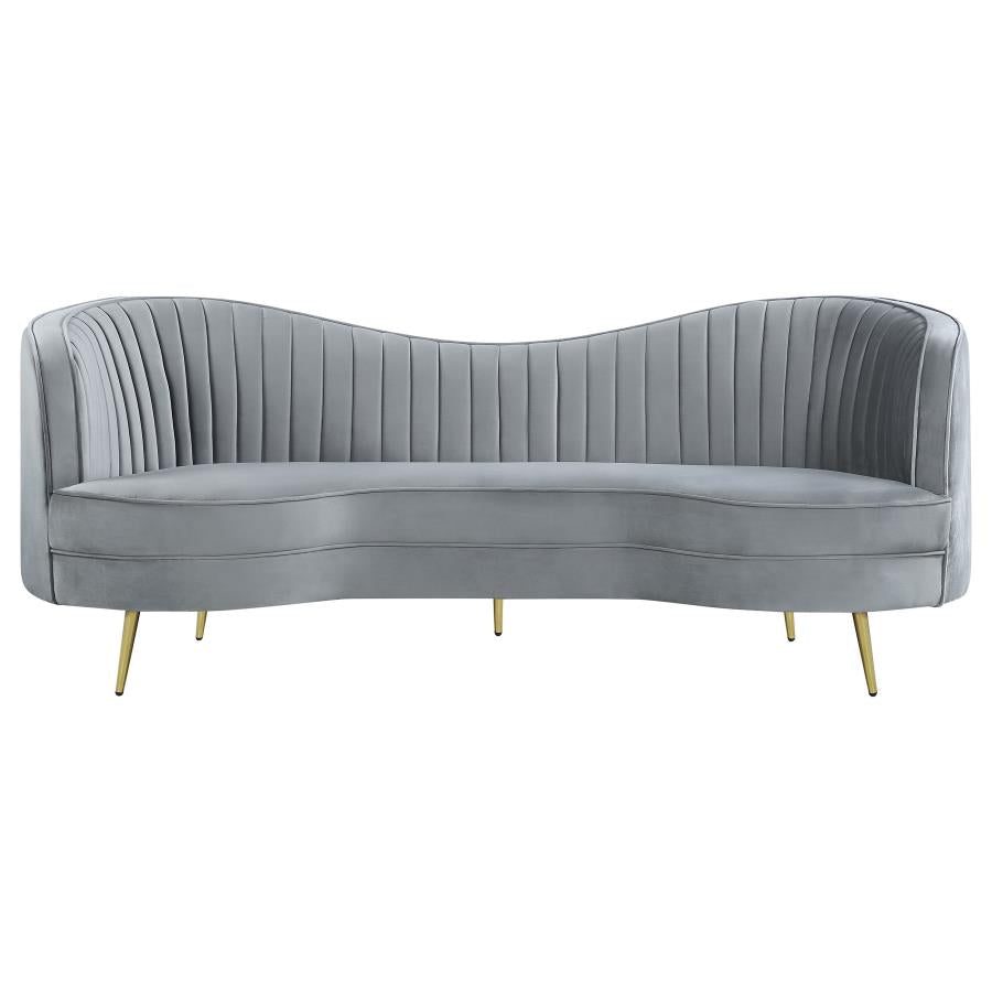 Sophia - Upholstered Channel Tufted Sofa Set