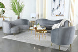 Sophia - Upholstered Channel Tufted Sofa Set
