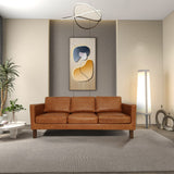 Memphis - Waxy Sofa - Cognac by Ashcroft Furniture | Bel Furniture