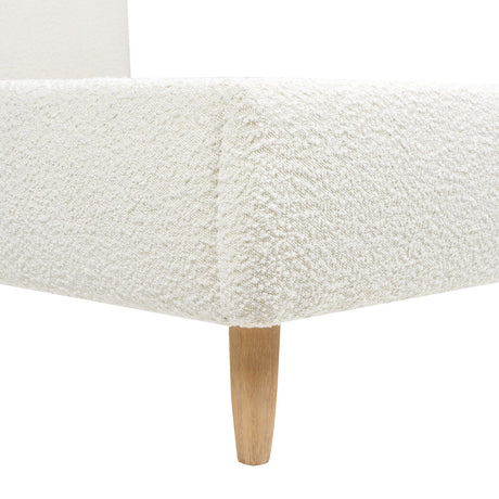 Roman - Curved Headboard Upholstered Platform Bed by Jennifer Taylor Home | Bel Furniture
