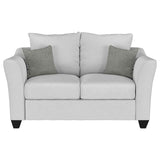 Salizar Upholstered Flared Arm Loveseat Sand