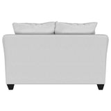 Salizar Upholstered Flared Arm Loveseat Sand