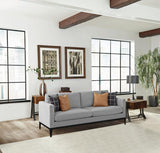 Apperson - Upholstered Track Arm Sofa - Light Gray