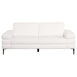 Jessel Chenille Upholstered Sofa Set Ivory